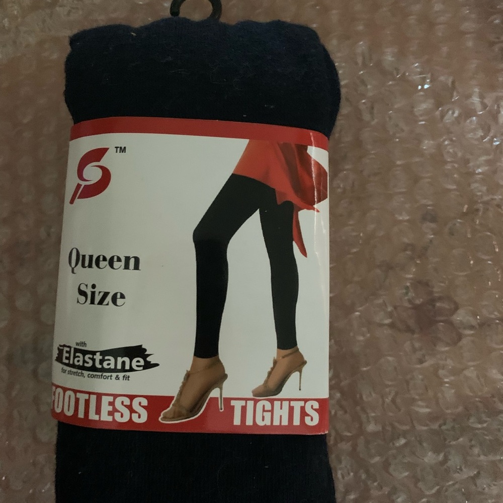 Queen size black tights